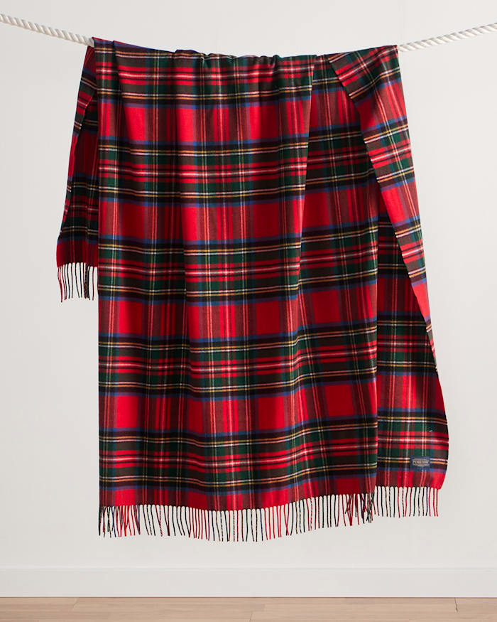 PLAID 5TH AVENUE MERINO THROW